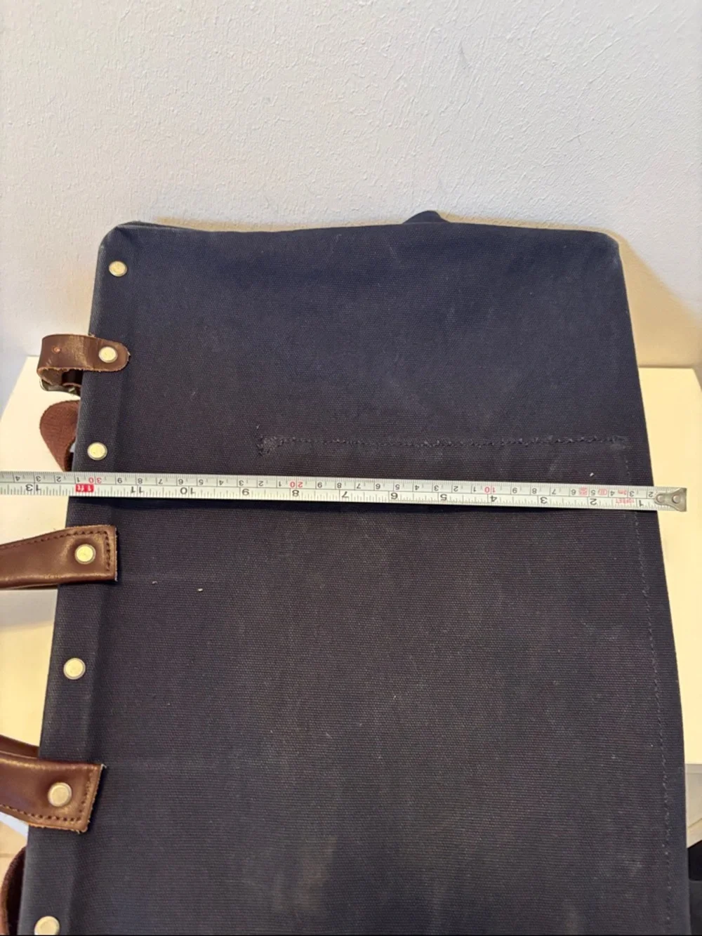 Line of Trade Navy Canvas Weekender Leather Trim and Adjustable Strap